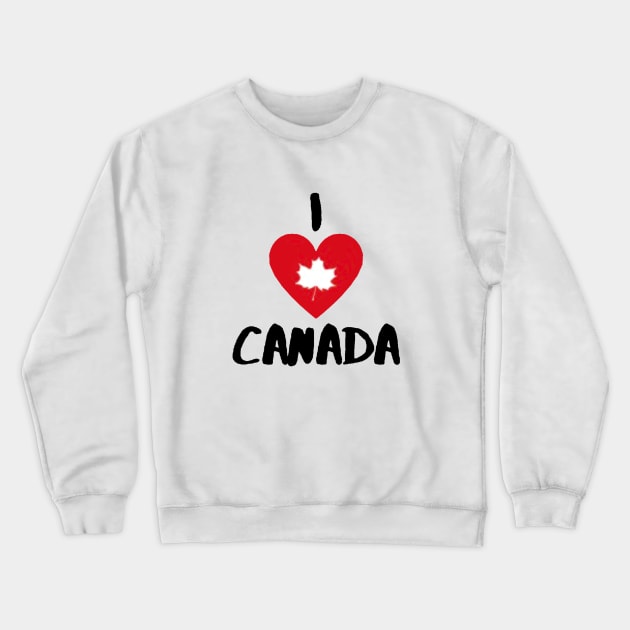 I Love Canada Crewneck Sweatshirt by ROLLIE MC SCROLLIE